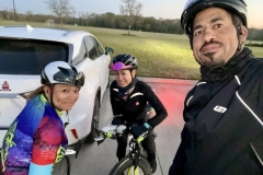 Portia, Cruz and Chris pre-ride