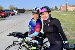 Portia and Cruz pre-ride