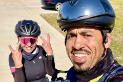 Cruz and Chris post-ride