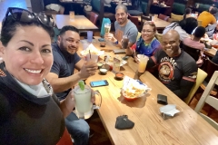 A well earned lunch with the tri-family