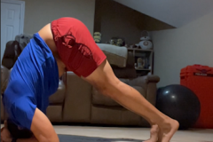 Beginning of Supported Headstand Pose